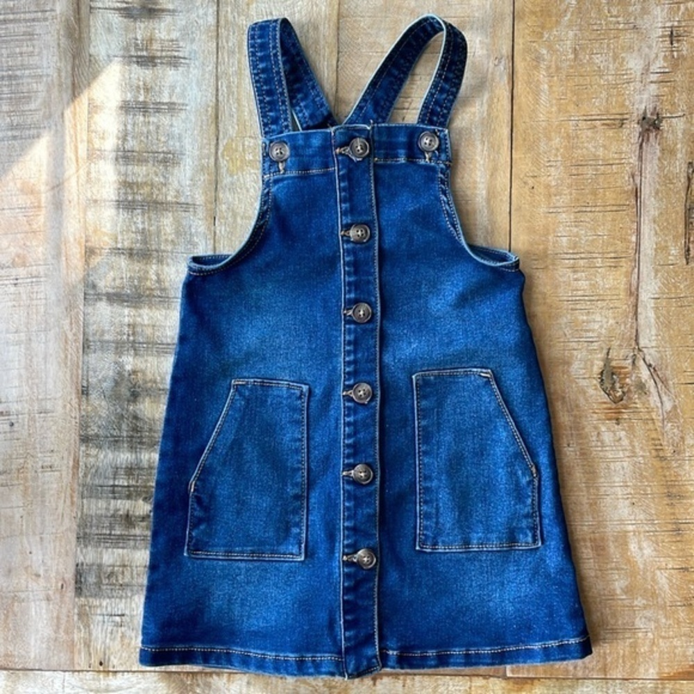 Wonder Nation girls denim jumper 4t - Picture 1 of 5